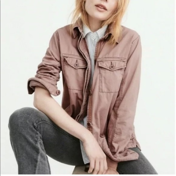 Abercrombie and Fitch Swing Twill Woven Utility Jacket - 2 pocket - Picture 2 of 8